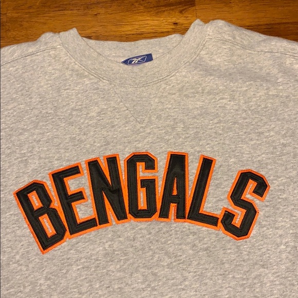 Reebok Cincinnati Bengals Sweater Gray XL/XXL - Picture 3 of 6